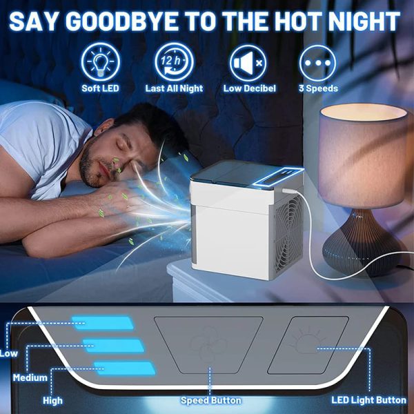 Mini Air Conditioning Cooling Fan Multifunction Usb Portable Air Cooler